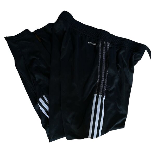 Adidas Track Pants Sz L Women's Black w Clear Pink Tiro21 Ankle Zipper 2021 - Picture 5 of 9